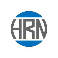 hrn lettera logo design su bianca sfondo. hrn creativo iniziali cerchio logo concetto. hrn lettera design. vettore