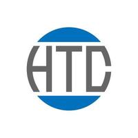 htc lettera logo design su bianca sfondo. htc creativo iniziali cerchio logo concetto. htc lettera design. vettore