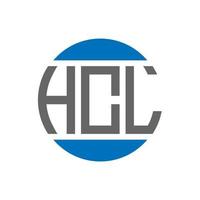 hcl lettera logo design su bianca sfondo. hcl creativo iniziali cerchio logo concetto. hcl lettera design. vettore