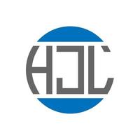 hjl lettera logo design su bianca sfondo. hjl creativo iniziali cerchio logo concetto. hjl lettera design. vettore