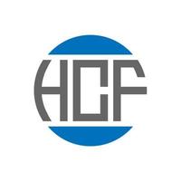 hcf lettera logo design su bianca sfondo. hcf creativo iniziali cerchio logo concetto. hcf lettera design. vettore