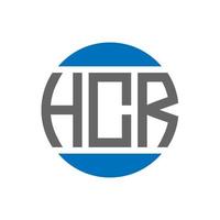 hcr lettera logo design su bianca sfondo. hcr creativo iniziali cerchio logo concetto. hcr lettera design. vettore