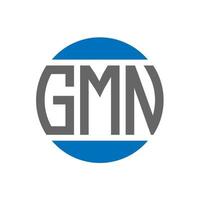 gmn lettera logo design su bianca sfondo. gmn creativo iniziali cerchio logo concetto. gmn lettera design. vettore
