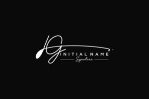 iniziale ig firma logo modello vettore. mano disegnato calligrafia lettering vettore illustrazione.