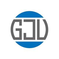 gju lettera logo design su bianca sfondo. gju creativo iniziali cerchio logo concetto. gju lettera design. vettore