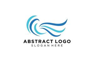 astratto acqua onda spruzzo logo simbolo e icona design. vettore