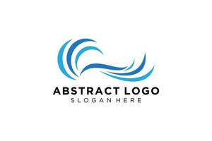 astratto acqua onda spruzzo logo simbolo e icona design. vettore