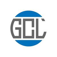gcl lettera logo design su bianca sfondo. gcl creativo iniziali cerchio logo concetto. gcl lettera design. vettore