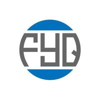 fyq lettera logo design su bianca sfondo. fyq creativo iniziali cerchio logo concetto. fyq lettera design. vettore