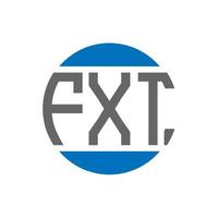 fxt lettera logo design su bianca sfondo. fxt creativo iniziali cerchio logo concetto. fxt lettera design. vettore