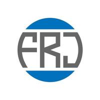 fr lettera logo design su bianca sfondo. fr creativo iniziali cerchio logo concetto. fr lettera design. vettore