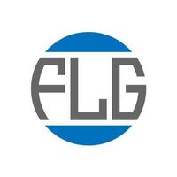 flg lettera logo design su bianca sfondo. flg creativo iniziali cerchio logo concetto. flg lettera design. vettore