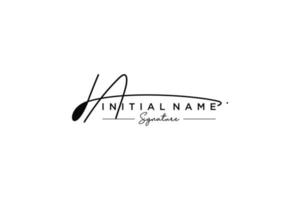 iniziale ia firma logo modello vettore. mano disegnato calligrafia lettering vettore illustrazione.