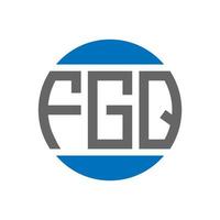 fgq lettera logo design su bianca sfondo. fgq creativo iniziali cerchio logo concetto. fgq lettera design. vettore