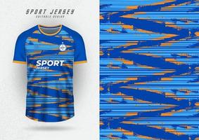 maglietta design sfondo per squadra maglia da corsa Ciclismo calcio gioco blu zigzag modello vettore
