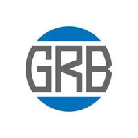 grb lettera logo design su bianca sfondo. grb creativo iniziali cerchio logo concetto. grb lettera design. vettore