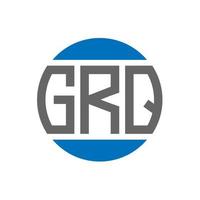 grq lettera logo design su bianca sfondo. grq creativo iniziali cerchio logo concetto. grq lettera design. vettore
