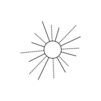 schema vettore fuochi d'artificio icona isolato su bianca sfondo.