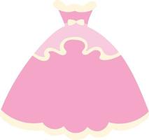 rosa Principessa vestito vettore