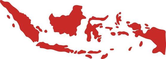 indonesiano carta geografica illustrazione vettore