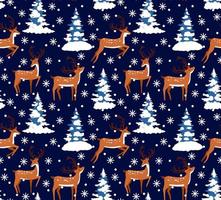 vettore festivo Natale o nuovo anno senza soluzione di continuità modello nel cervo.
