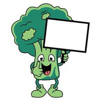 carino brocoli cartone animato illustrazione grafico vettore