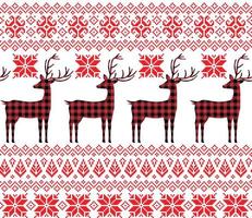 Natale e nuovo anno modello a bufalo plaid. festivo sfondo per design e Stampa vettore