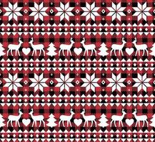 bufalo plaid Natale tintinnio campane su il sfondo di il musica pagina. festivo senza soluzione di continuità modello. vettore illustrazione.