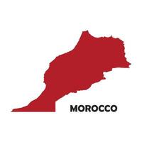 Marocco carta geografica icona vettore