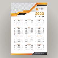 2023 aziendale calendario modello vettore