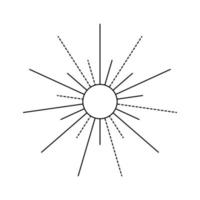 schema vettore fuochi d'artificio icona isolato su bianca sfondo.