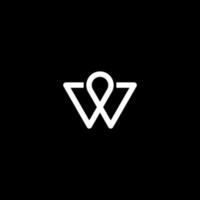 lettera w logo o design dell'icona vettore