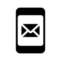 mobile e-mail vettore illustrazione su un' sfondo.premio qualità simboli.vettore icone per concetto e grafico design.