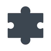 illustrazione vettoriale di puzzle su uno sfondo simboli di qualità premium. icone vettoriali per il concetto e la progettazione grafica.
