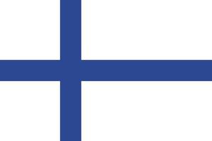 design della bandiera della Finlandia vettore