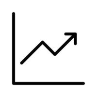 illustrazione vettoriale di crescita del grafico su uno sfondo. simboli di qualità premium. icone vettoriali per il concetto e la progettazione grafica.