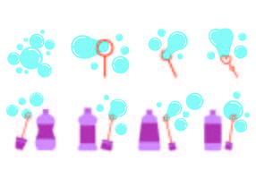 Set di icone Bubble Blower