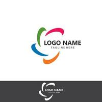 attività commerciale vortice vettore illustrazione icona logo modello