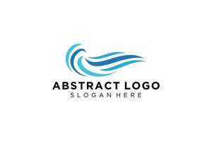 astratto acqua onda spruzzo logo simbolo e icona design. vettore