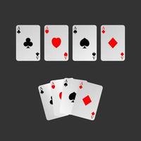 quattro tipi di asso carta Immagine grafico icona logo design astratto concetto vettore scorta. può essere Usato come un' simbolo relazionato per gioco d'azzardo o gioco