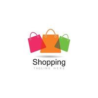 shopping logo vettore icona illustrazione