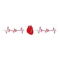 umano cuore logo medico cardiologia vettore icona illustrazione