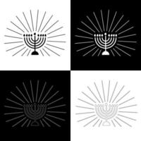 hanukkah candele disegno vettore per siti web, stampa e altri