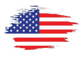 di spessore spazzola ictus Stati Uniti d'America bandiera vettore
