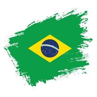 nuovo brasile sbiadito grunge bandiera vettore