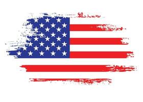 vettore spazzola ictus Stati Uniti d'America bandiera