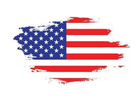 gratuito spazzola ictus Stati Uniti d'America bandiera vettore Immagine