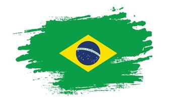 nuovo colorato struttura brasile bandiera vettore