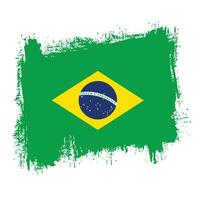 astratto brasile grunge struttura bandiera vettore