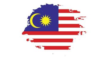 Vintage ▾ Malaysia grunge bandiera vettore